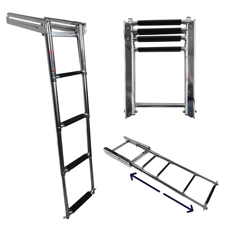 EvoNautic Zwemtrap Inschuifbaar 4-treden RVS316